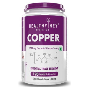 HEALTHYHEY NUTRITION Copper Gluconate - 1700mcg Capsule 120 no.s