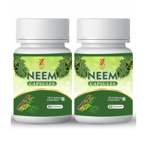xovak pharmtech Organic Neem Capsule 100 gm Pack Of 2