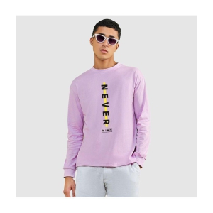 Bewakoof - Purple Cotton Oversized Fit Men's T-Shirt ( Pack of 1 ) - None