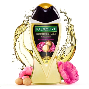 Palmolive Macadamia Oil & Peony Flower Luminous Oils Invigorating Moisturizing Shower Gel, 250 Ml