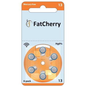 FatCherry Hearing Aid Battery (by Power One Germany) Size 13, Pack of 36 Batteries