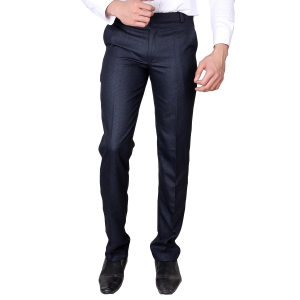 Poly Cotton Solid Slim Fit Formal Trouser-34