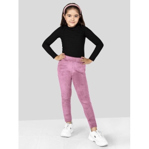 Naughty Ninos Girls Pink Super Stretch Cordrouy Jeggings - None