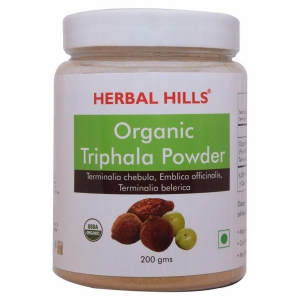 Herbal Hills Organic Triphala Powder 200 gm Pack of 5