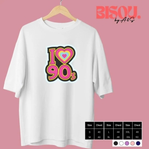 I Love 90s-3XL (46 in) / White