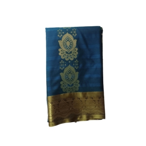 Pure Silk Saree(Navy Blue)