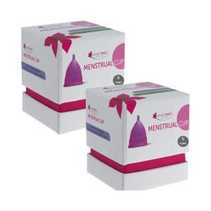 everteen Small Menstrual Cup for Periods in Women - 2 Packs (23ml Capacity Each)