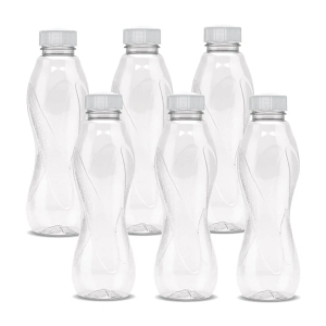 Milton Oscar 1000 Pet Water Bottle, Set of 6, 1 Litre, Grey - Grey