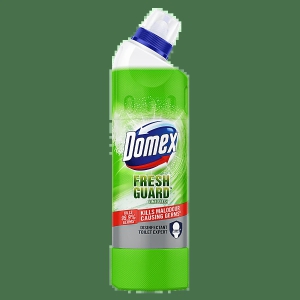 Domex Fresh Guard Disinfectant Toilet Cleaner Liquid, Lime Fresh, 500Ml, Freshness For 100 Flushes