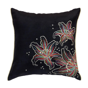 ans-black-multicolour-floral-emb-cushion-cover-with-golden-piping-at-sides