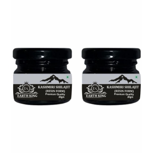 EARTH KING Kashmiri Shilajit Resin | Raw Shilajit  (Semi Liquid) - 40Gm (Pack of 2)