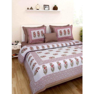 Uniqchoice Cotton 1 Bedsheet with 2 Pillow Covers ( x )