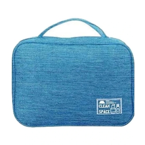 House Of Quirk Blue Travel Kit Bag ( 1 Pc ) - Blue