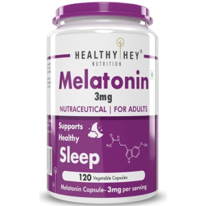 HEALTHYHEY NUTRITION Melatonin - 120 Vegetable Capsules 3 mg