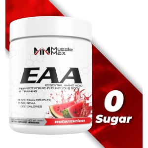 MUSCLE MAX- EAA FORMULA 300G . 30SERVINGS,  ( WATERMELON FLAVOUR)