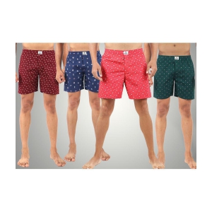 Supersquad Multicolor Cotton Mens Boxer- ( Pack of 4 ) - None