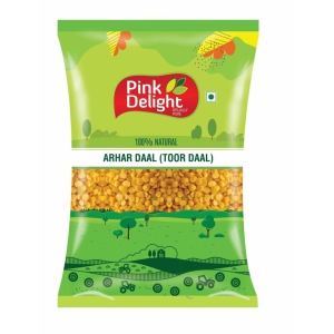 Pink Delight Unpolished Arhar Daal / Tur Daal, 500g Pack