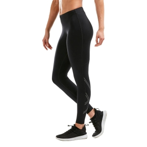 2XU Aspire Womens Compression Tight-Black/Silver-M