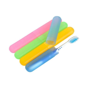 gpsales 4 pc Plastic Toothbrush Holder Tooth Brush Cover, case. lid, Travel, kit Toothbrush Holder