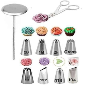 Bulky Buzz Large Rose Flower Decorating Nozzle Tip Set