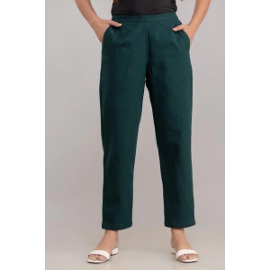 Dark Green Cotton Pants-XL