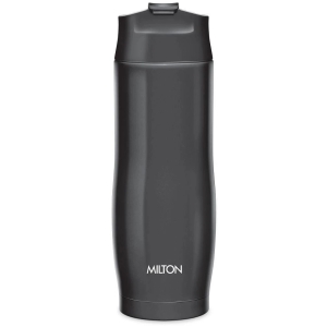 Milton Thermosteel Revive Insulated Hot and Cold Water Bottle, Black, 480 mL - Black