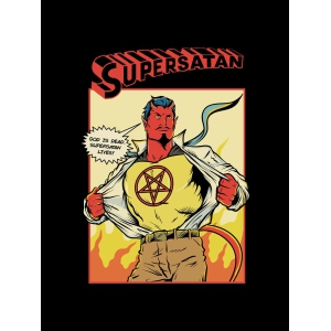 SuperSatan Tshirt-X-Small / Black