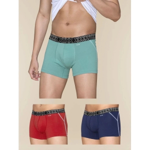 XYXX - Multicolor Cotton Mens Trunks ( Pack of 3 ) - None