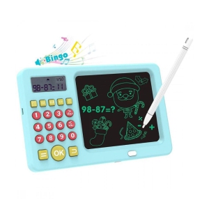 Genric - Writing Pad, Early Education 2 in-1 Math Game Calculator with LCD Screen for Kids Age- 3+