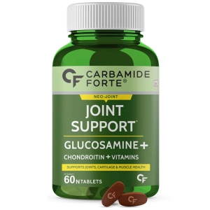 Carbamide Forte Joint Support Supplement with Glucosamine 1600mg Per Serving with Chondroitin, Boswellia, Turmeric & Ginger- 60 Tablets