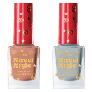 Street Style Multi Glossy Nail Polish ( Pack of 2 )