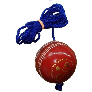 Rmax - Red Leather Cricket Ball For Practice Only (Pack of 1) - M(Youth)