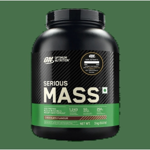 Optimum Nutrition ON Serious Mass High Protein Weight Gain PowderVeg Chocolate with 23 Vitamins-Minerals Glutamine  3g Creatine.-Optimum Nutrition (ON) Serious Mass High Protein Weight Gain Powde