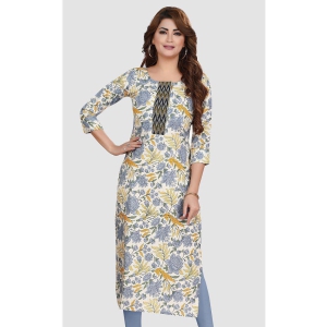 Meher Impex - Multicoloured Cotton Womens Straight Kurti ( Pack of 1 ) - None