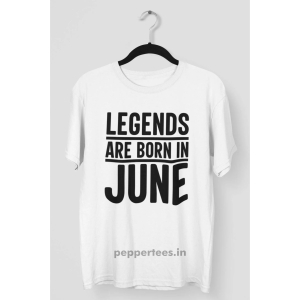 Legend Are Born In June T-shirt-L / White