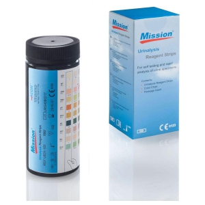 Mission Urinalysis 100 strips (10U) (10 parameters) Expiry March 2024