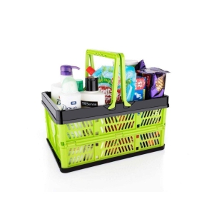 FOLDING SHOPPING PORTABLE STORAGE BASKET