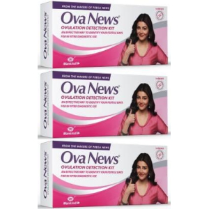 Ova News Ovulation Detection Kit by mankind Ovulation Kit  (18 Tests Pack of 3)