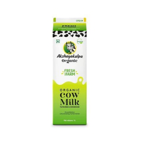 Organic Cow Milk Pasteurized and Homogenized 1 Ltr