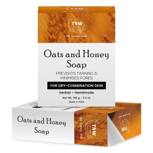 Oats & Honey Soap - Handmade Soap For Face & Body ( Paraben/ Sulphate/ Silicon Free) 100g