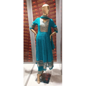 ANARKALI SUITS-C GREEN / L