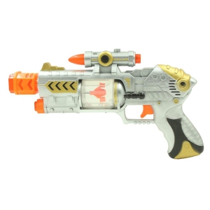 Humaira Plastic Laser Sound Toy Gun Electric Vibration Musical Gun with Sound and Flashing Light Toy for Boys, Kids