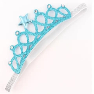 Tiara crown headband-Blue