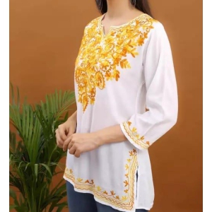 Short Chikankari Kurti