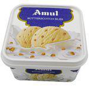 Amul Butterscotch Bliss Ice Cream 1 L Tub