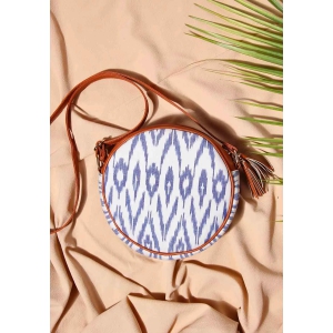 Blue & White Ikat Sling bag