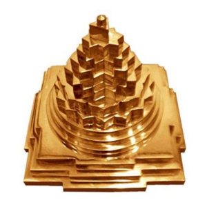 SRI SHRI Shree Yantra YANTRAM - Positive Energy Tool - 2 x 2 INCH - Brass