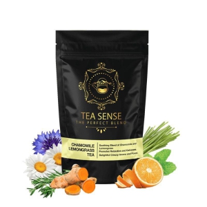 TEA SENSE Chamomile Lemongrass Tea-50g (25 Cups+)