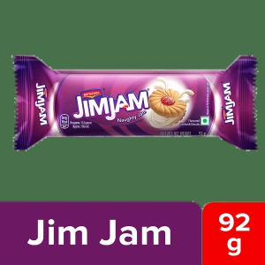 Britannia Jim Jam Cream Biscuit - Crunchy, Ready To Eat, 92 G