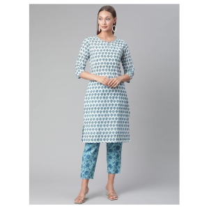 Divena Cotton Kurti With Pants - Stitched Suit Single - L